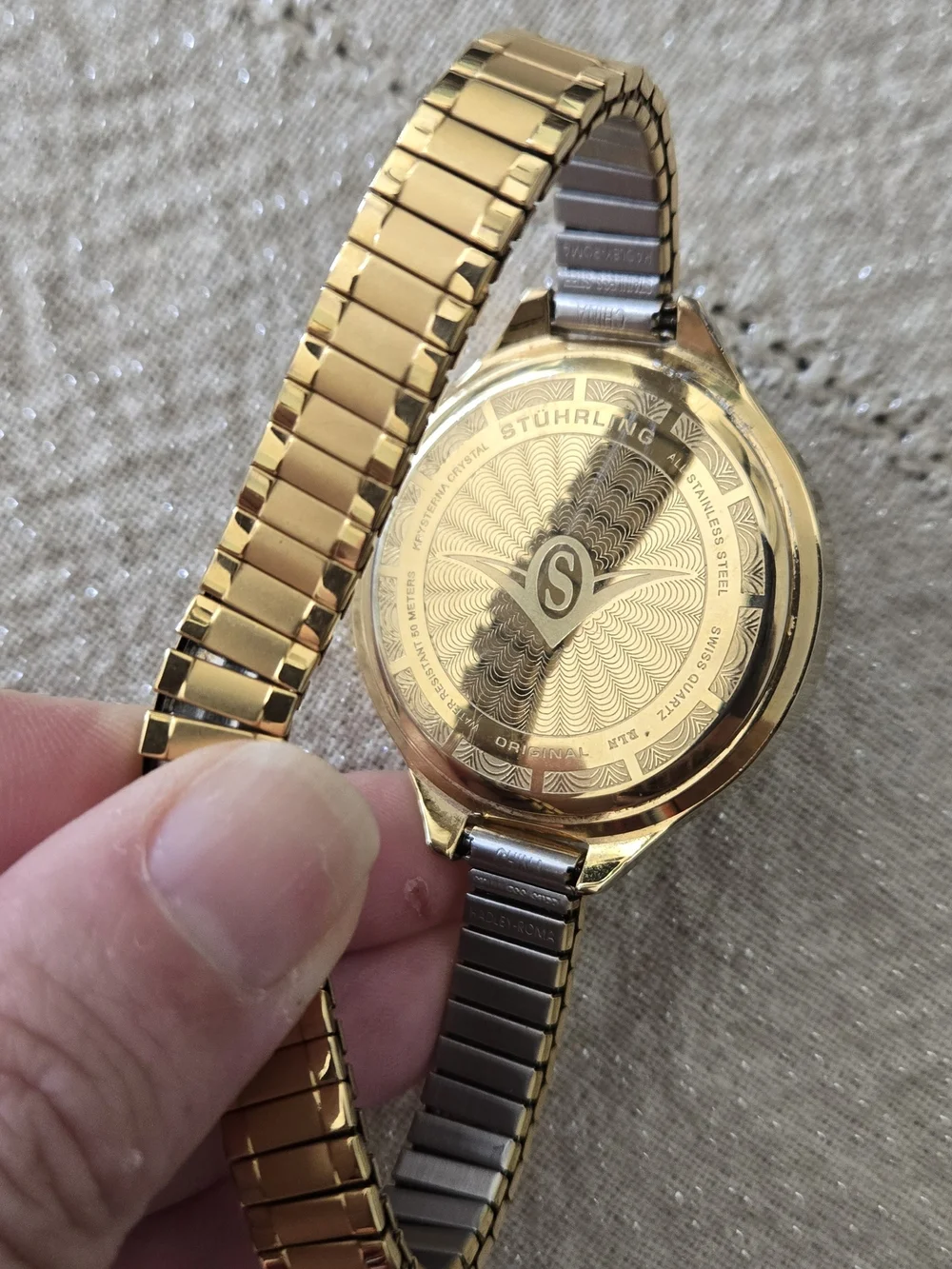 Stuhrling Original Gold Tone Women's Bracelet Watch